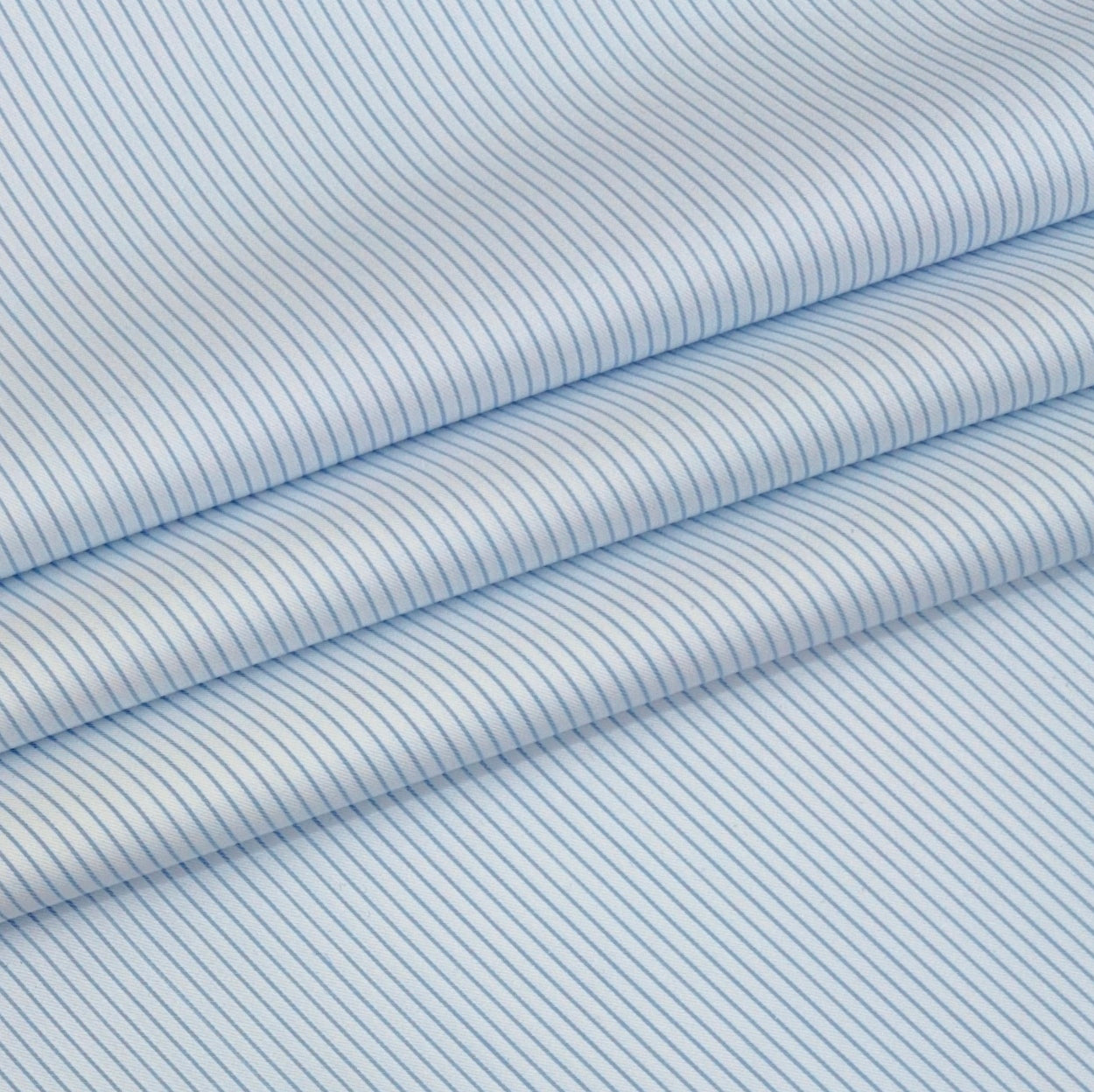 Shirt Fabric Donear LA Finish Premium Giza Cotton PinStripes Colour Blue N White